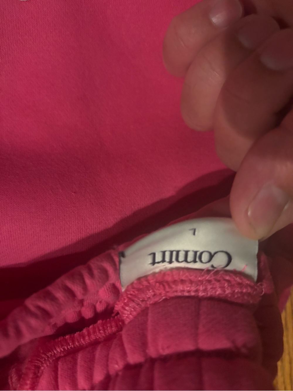 Comfrt Women’s Pink Track Joggers - Picture 6 of 6